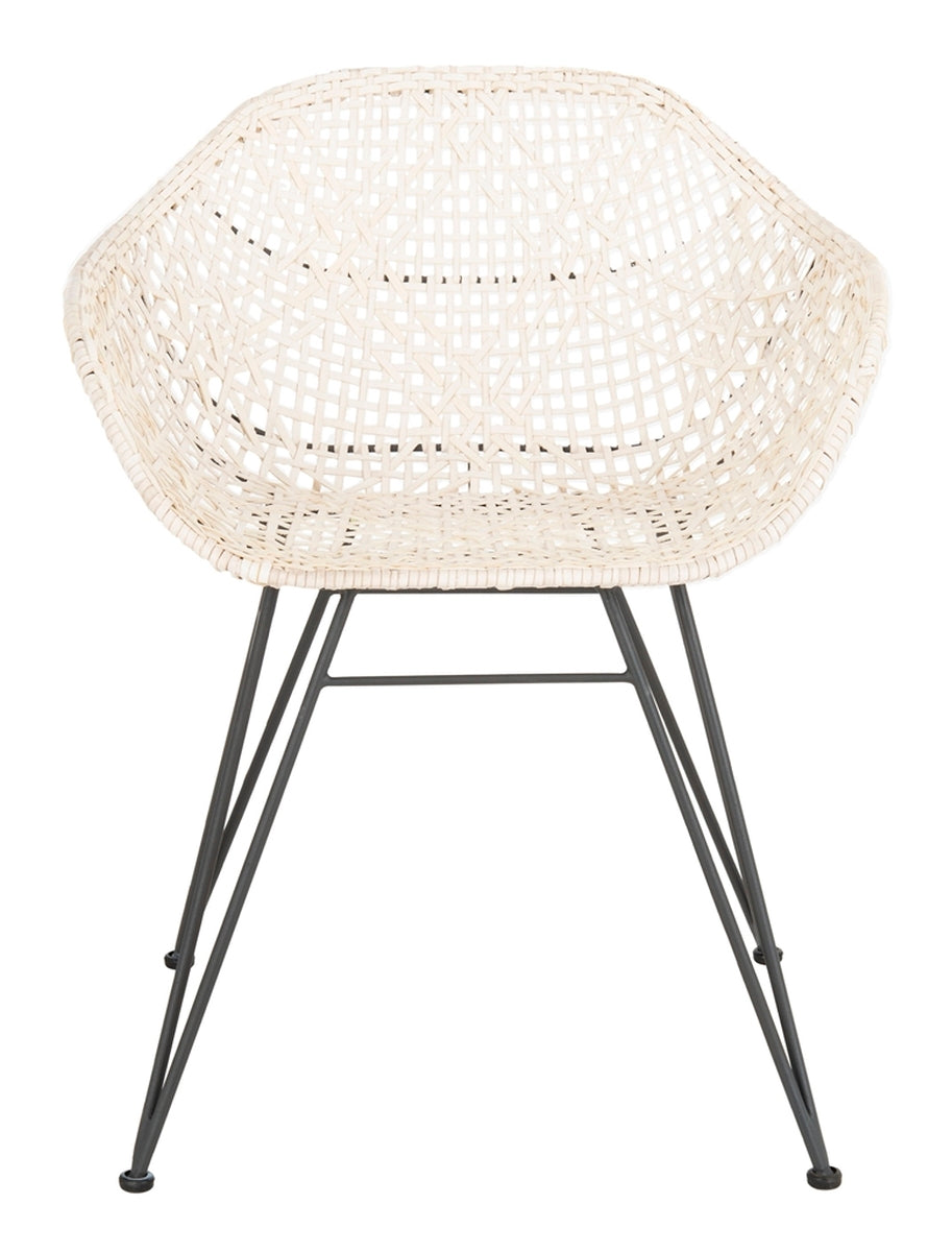 Jadis Leather Woven Dining Chair