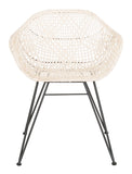 Jadis Leather Woven Dining Chair