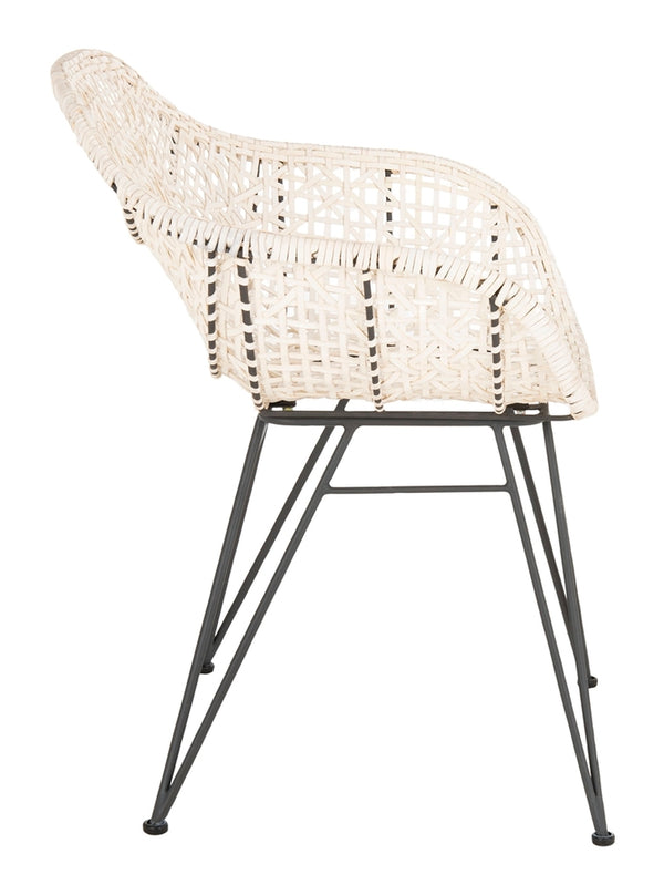 Jadis Leather Woven Dining Chair