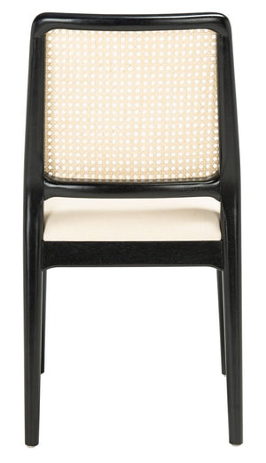 Reinhardt Rattan Dining Chair Black / White Wood DCH8800A-SET2