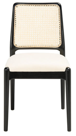 Reinhardt Rattan Dining Chair Black / White Wood DCH8800A-SET2