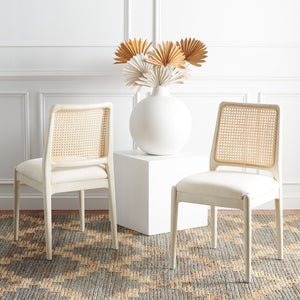 Reinhardt Rattan Dining Chair White / White Wood DCH8800B-SET2