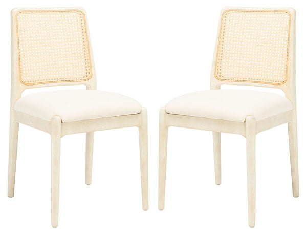 Reinhardt Rattan Dining Chair White / White Wood DCH8800B-SET2