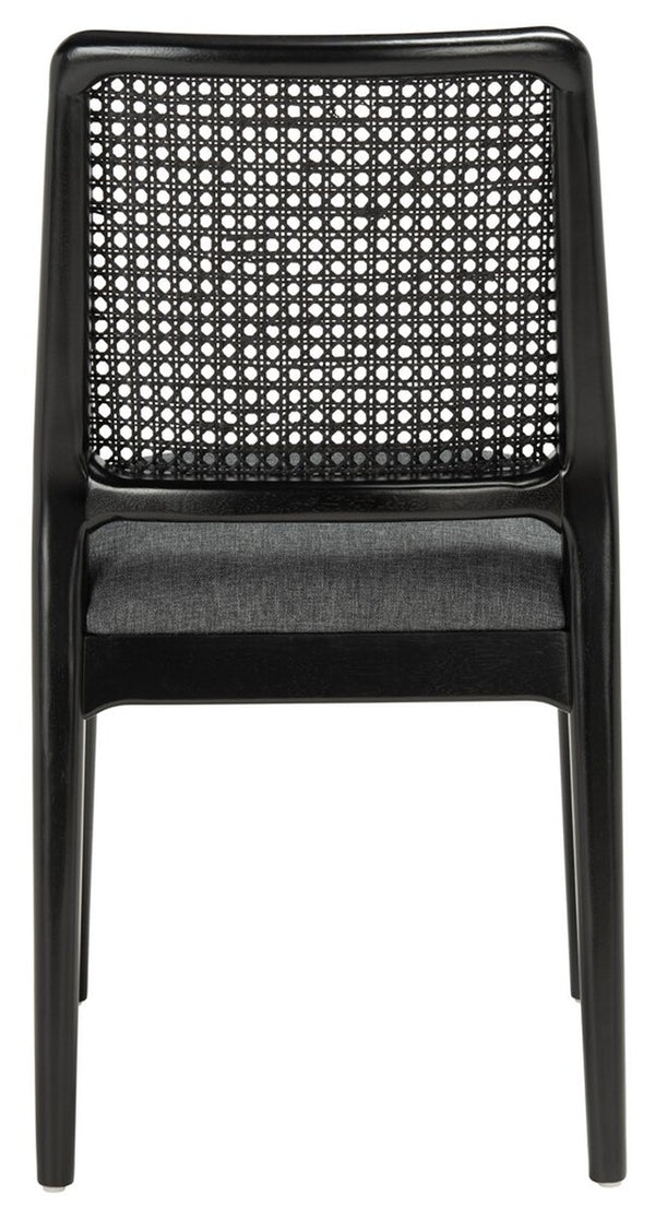 Reinhardt Rattan Dining Chair Black / Grey Wood DCH8800C-SET2