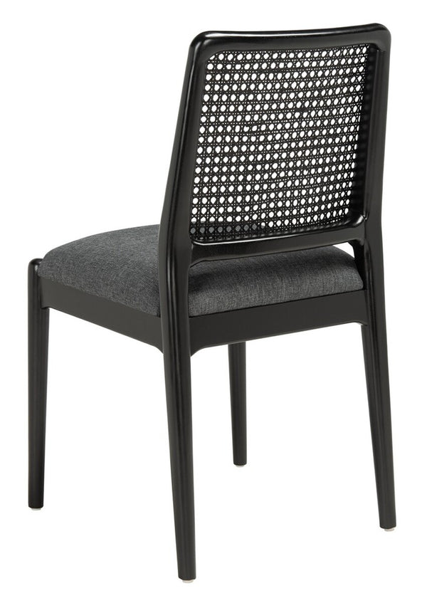 Reinhardt Rattan Dining Chair Black / Grey Wood DCH8800C-SET2