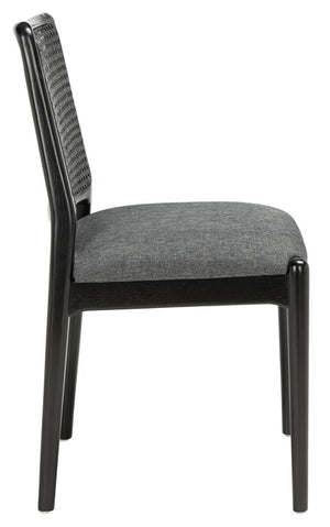 Reinhardt Rattan Dining Chair Black / Grey Wood DCH8800C-SET2