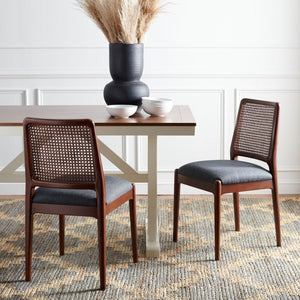 Reinhardt Rattan Dining Chair Brown / Grey Wood DCH8800D-SET2