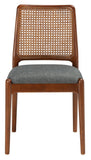Reinhardt Rattan Dining Chair Brown / Grey Wood DCH8800D-SET2