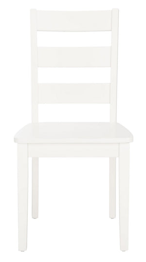 Silio Ladder Back Dining Chairs - Timeless Farmhouse Style Set of 2 for Modern Homes and Decor