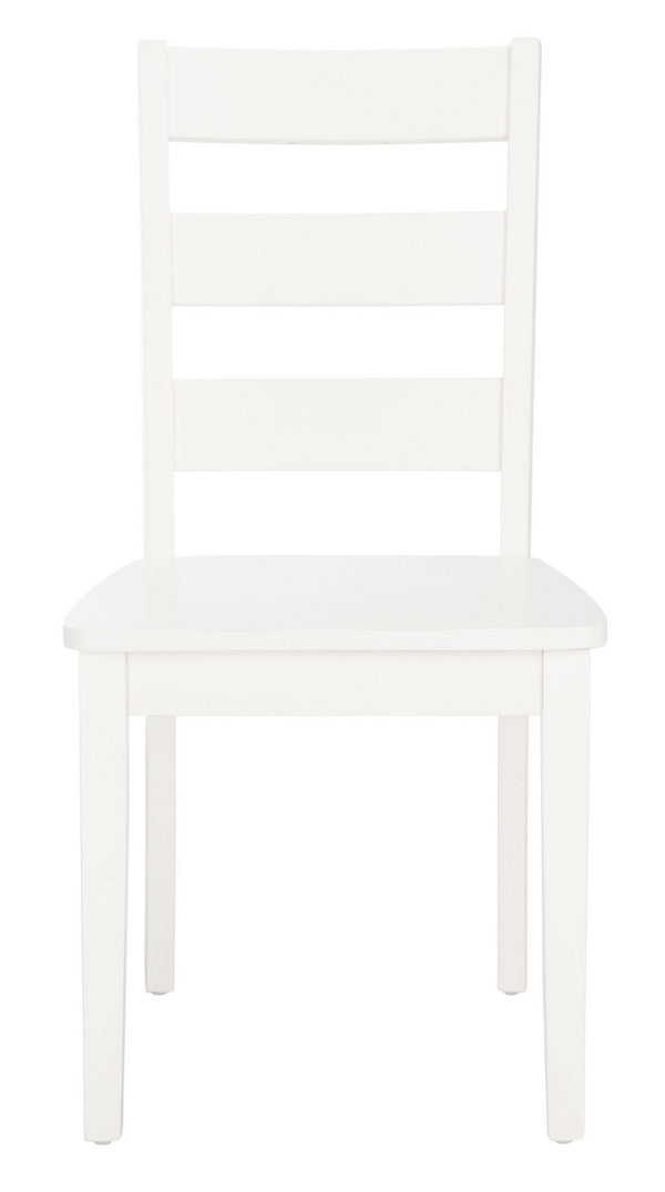 Silio Ladder Back Dining Chairs - Timeless Farmhouse Style Set of 2 for Modern Homes and Decor