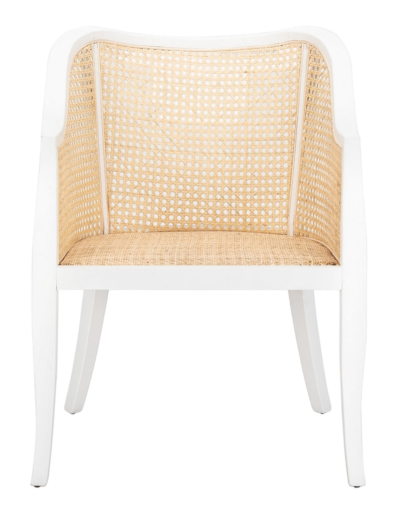 Safavieh Maika Dining Chair White Natural Wood DCH9500B