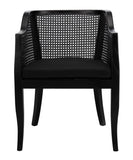 Safavieh Maika Dining Chair Black Wood DCH9500C