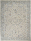 Nourison Asher ASR03 Persian Machine Made Power-loomed Indoor only Area Rug Lt Grey 7'10" x 10'4" 99446807052