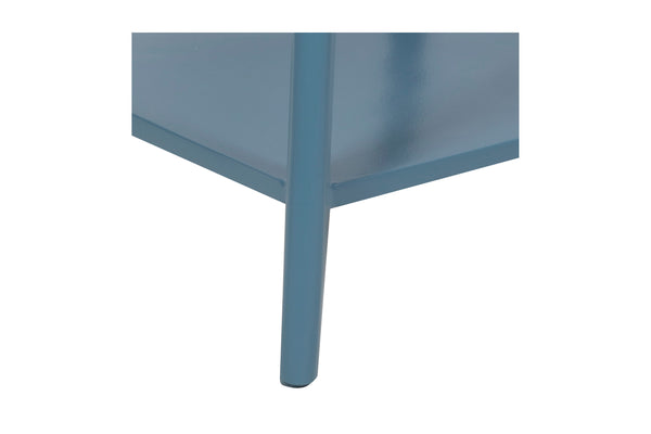 Porter Designs Capri Solid Wood Modern End Table Blue 04-108-04-6843