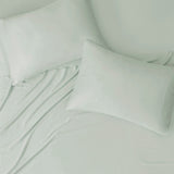 Beautyrest Tencel Polyester Blend Casual Sheet Set Sage King BR20-3903