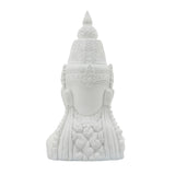 Sagebrook Home Contemporary Resin, 28"h Buddha Head, White 16096-03 White Polyresin