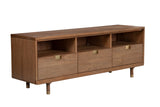 Alpine Furniture Easton TV Console 2088-10 Sand Mahogany Solids & Veneer 64 x 18 x 24