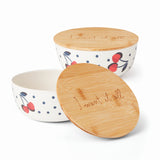 Kate Spade Vintage Cherry Dot Bowl With Lid, Set Of 2 893978