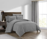 Morgan Charcoal King 3pc Duvet Set