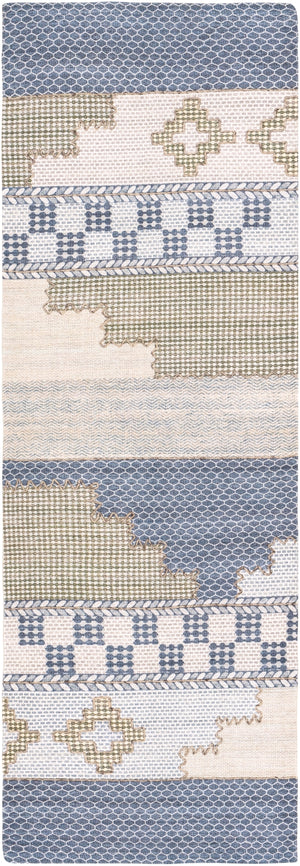 Didim DDM-2300 Global Viscose, Polyester, Cotton Rug DDM2300-268 Taupe, Dark Brown, Charcoal, Cream, Medium Gray, Ivory, Teal 50% Viscose, 40% Polyester, 10% Cotton 2'6" x 8'