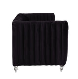 Kent Black Velvet Sofa