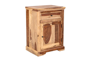 Porter Designs Taos Solid Sheesham Wood Natural Nightstand Natural 04-196-04-9075