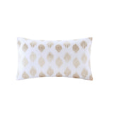 Stella Dot Mid-Century 100% Cotton Percale Embroidered Oblong Pillow