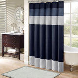 Madison Park Amherst Transitional Faux Silk Shower Curtain MP70-2206
