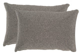 Safavieh Allure Pillow - Set of 2 Silver Light DEC257A-1218-SET2