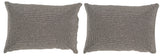 Safavieh Allure Pillow - Set of 2 Silver Light DEC257A-1218-SET2