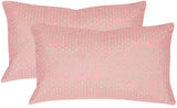 Safavieh Box Stitch  Pillow -Set Of 2 Neon Petunia Poly Dupion DEC453A-2020-SET2