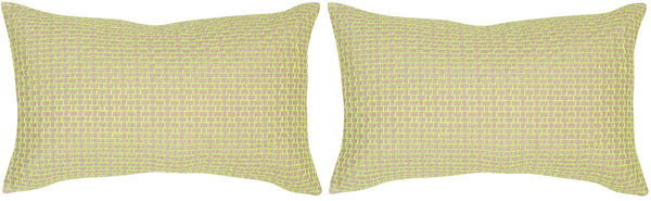 Set of 2 - Box Stitch  Pillow