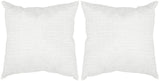 Safavieh Box Stitch  Pillow -Set Of 2 Silver Poly Dupion DEC453E-1220-SET2