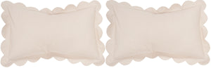 Safavieh Pinafore  Pillow -Set Of 2 Antique White Cotton  DEC457A-2020-SET2