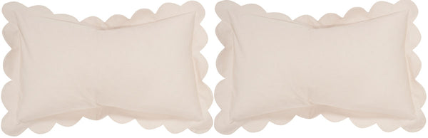 Safavieh Pinafore  Pillow -Set Of 2 Antique White Cotton  DEC457A-2020-SET2