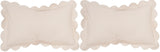 Safavieh Pinafore  Pillow -Set Of 2 Antique White Cotton  DEC457A-2020-SET2