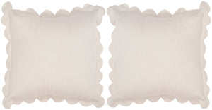 Safavieh Pinafore  Pillow -Set Of 2 Antique White Cotton  DEC457A-2020-SET2