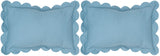 Safavieh Pinafore  Pillow -Set Of 2 Wedgwood Blue Cotton  DEC457B-1220-SET2