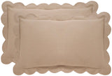 Safavieh Pinafore  Pillow -Set Of 2 Tan Cotton  DEC457C-1220-SET2