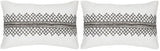 Safavieh Gossamer Metals  Pillow -Set Of 2 Gunmetal 100% Cotton DEC470A-1220-SET2