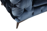 VIG Furniture Divani Casa Delilah Modern Blue Fabric Loveseat VGCA1546-BLU-LOVE