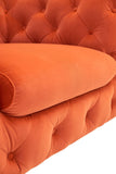 VIG Furniture Divani Casa Delilah - Modern Orange Fabric Sofa VGCA1546-ORG-A-S
