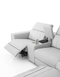 VIG Furniture Divani Casa Delmont - Modern White Sectional Sofa + Recliners VGKNE9212-8WHT-SECT VGKNE9212-8WHT-SECT