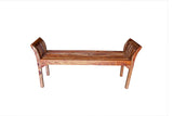 Porter Designs Sheesham Accents Solid Wood Natural Dining Bench Brown 07-116-28-2680H