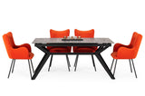 VIG Furniture Modrest Dennis - Modern Grey Ceramic Extendable Dining Table VGNSGD8756