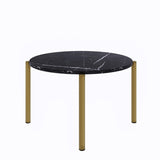 VIG Furniture Modrest Denzel - Black Marble + Gold Coffee Table VGGMM-ET-1581-BLK-CT