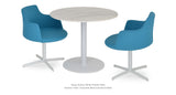 Dervish 4 Star Set: Two Dervish Four Star Turquoise Wool and One Tango Dining Table