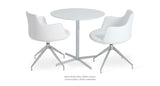 Diana Dining Table Set: No Dervish Spider - Diana White Lacquer Only