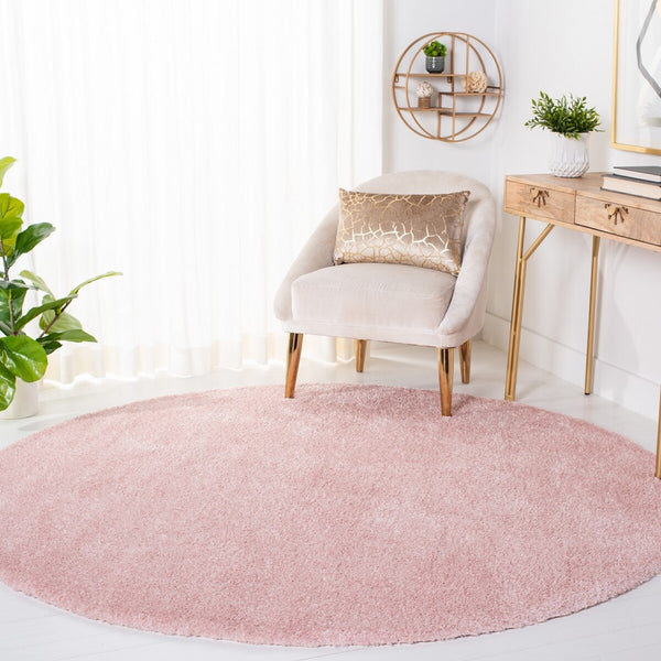 Decora Shaggy 100 Decora Shaggy 101 Shag & Flokati Power Loomed 100% Polyester Rug Pink