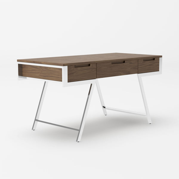 VIG Furniture Modrest Dessart - Modern Walnut Veneer Desk VGBBMQ1305-WAL-DESK